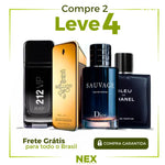 Combo de 4 perfumes masculinos importados (100 ml) - 1 Million | Invictus | 212 VIP | Bleu [ENVÍO GRATIS] 