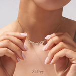 Collar Femenino Trébol Magnético de Plata/Oro 18K - Amor, Suerte y Estilo