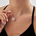 Collar Femenino Trébol Magnético de Plata/Oro 18K - Amor, Suerte y Estilo