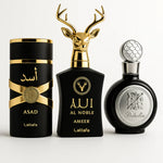 KIT PARA HOMBRE [COMPRA 1 LAKE 3] - REEMBOLSO - Lattafa Fakhar, AL Noble Ameer y Asad Lattafa | 100 ml EDP