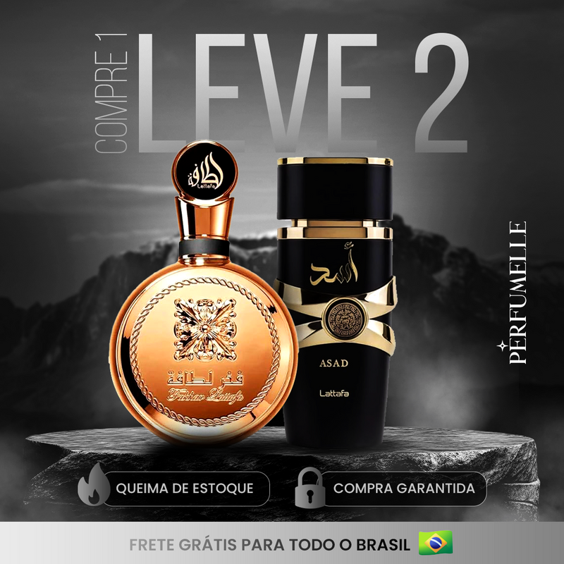 KIT PARA HOMBRE [COMPRA 1 Y LLÉVATE 2] Lattafa Fakhar, Assad Lattafa | 100 ml cada uno 