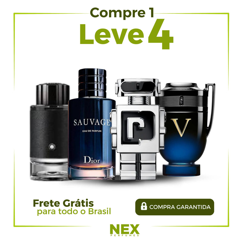 Kit 4 Perfumes Importados para Hombre (100ml c/u) - Sauvage Dior l Invictus Victory l Paco Rabanne Phantoml mon black [PROMOCIÓN POR TIEMPO LIMITADO]