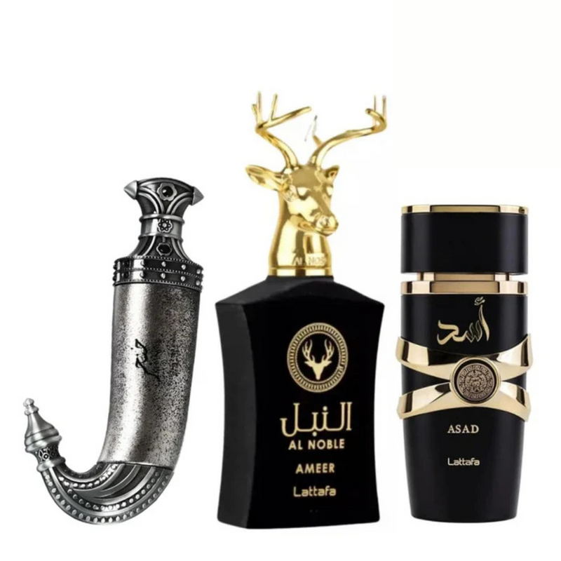 Promoción de 1 y 3 gratis - Lattafa Khanjar, AL Noble Ameer y Assad Lattafa - Oferta relámpago - 100 ml cada uno