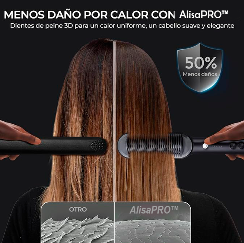 Cepillo Alisador Iónico - Alisa Pro 10